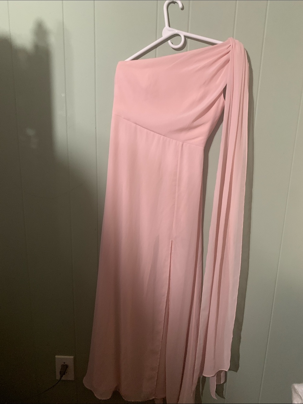 Birdy Grey One-Shoulder Blush Pink Bridesmaid Dress